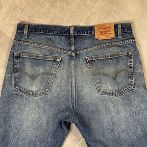 Vintage Y2K Levi’s 505 Jeans Mens 40x32 Distressed Straight Leg Denim